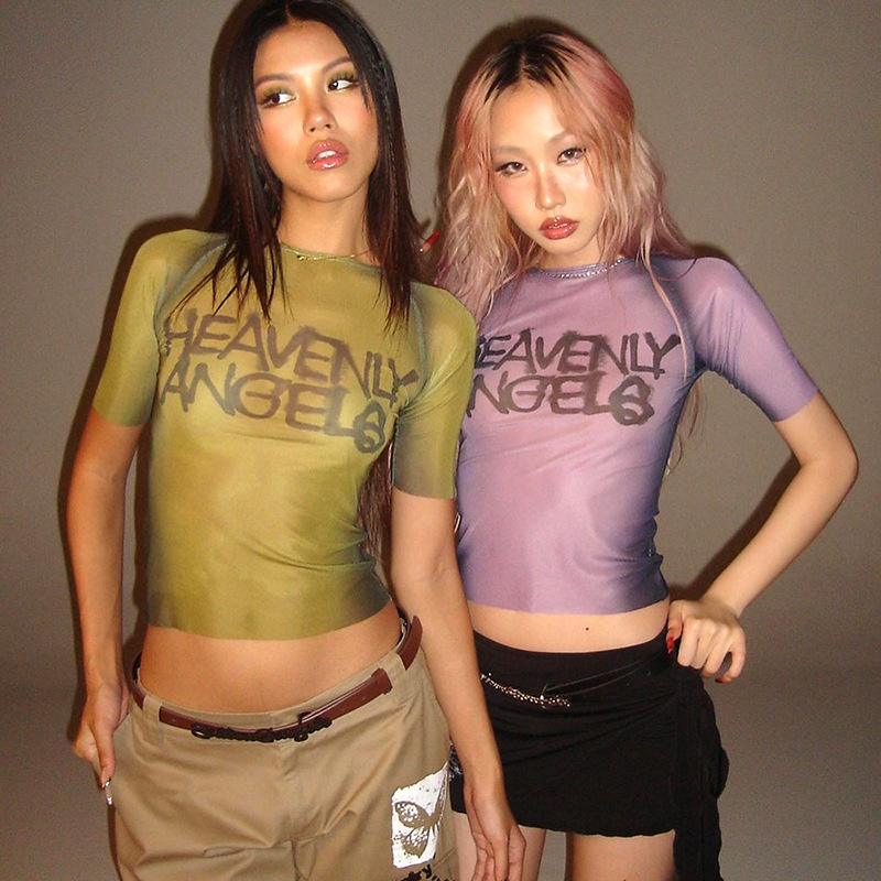Summer De Clothing - Y2K Top con stampa di lettere