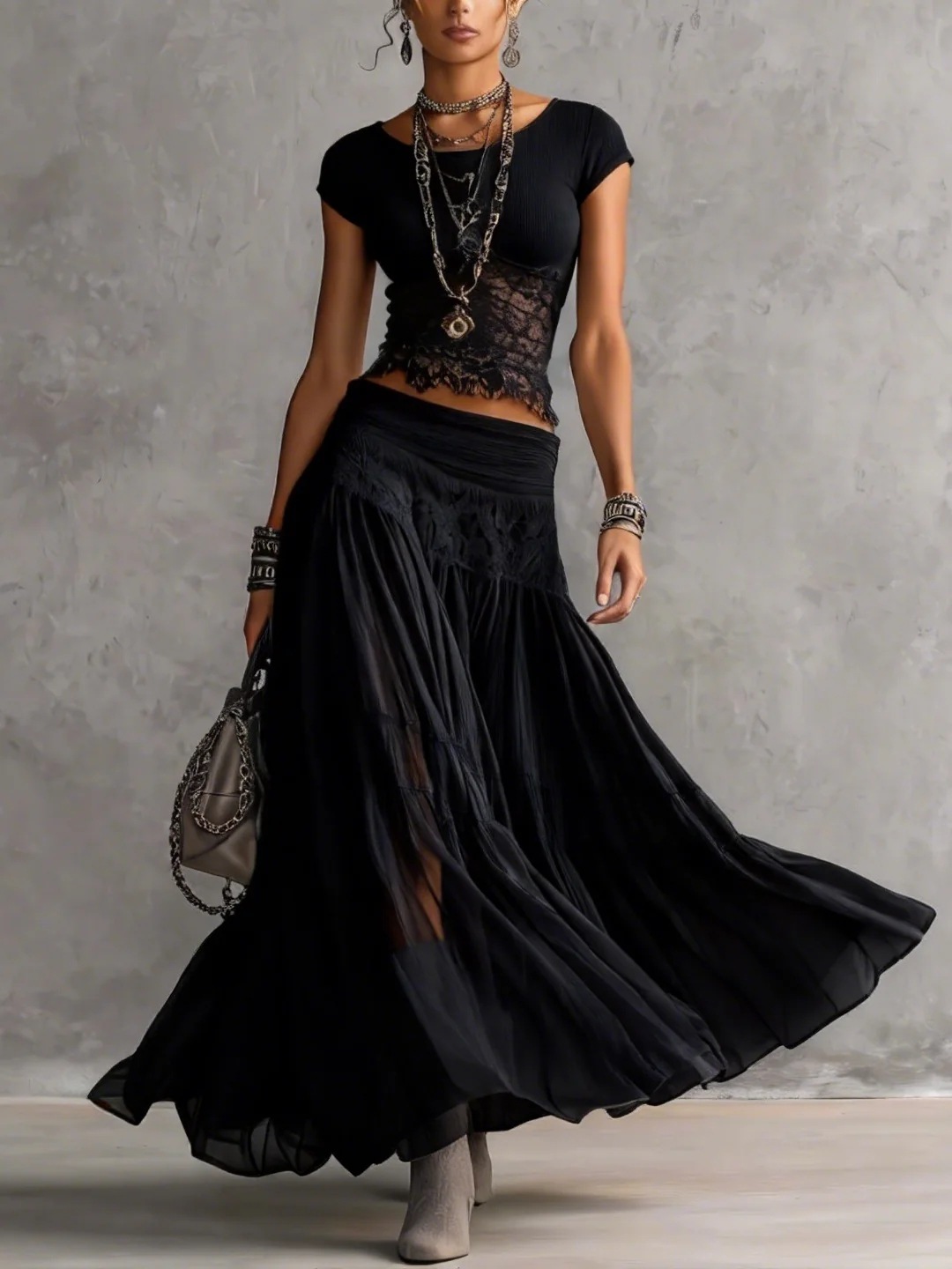 Summer Clothing Fabric - Completo Set Due Pezzi Elegante da
