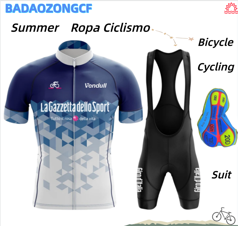 Summer De Clothing - Maglia da Ciclismo Tour De Giro