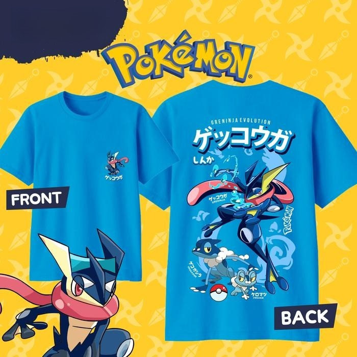Summer Edition Clothing - T-shirt con stampa Pokémon Greninja, 100%