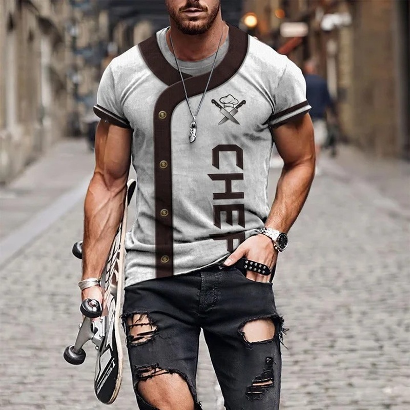 Summer Clothing Pictures - Maglietta personalizzata da uomo con stampa