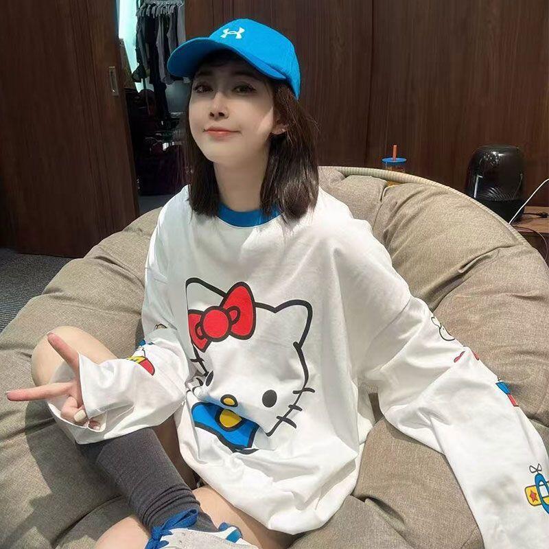 Summer Clothing - T-shirt a maniche lunghe Hello Kitty,