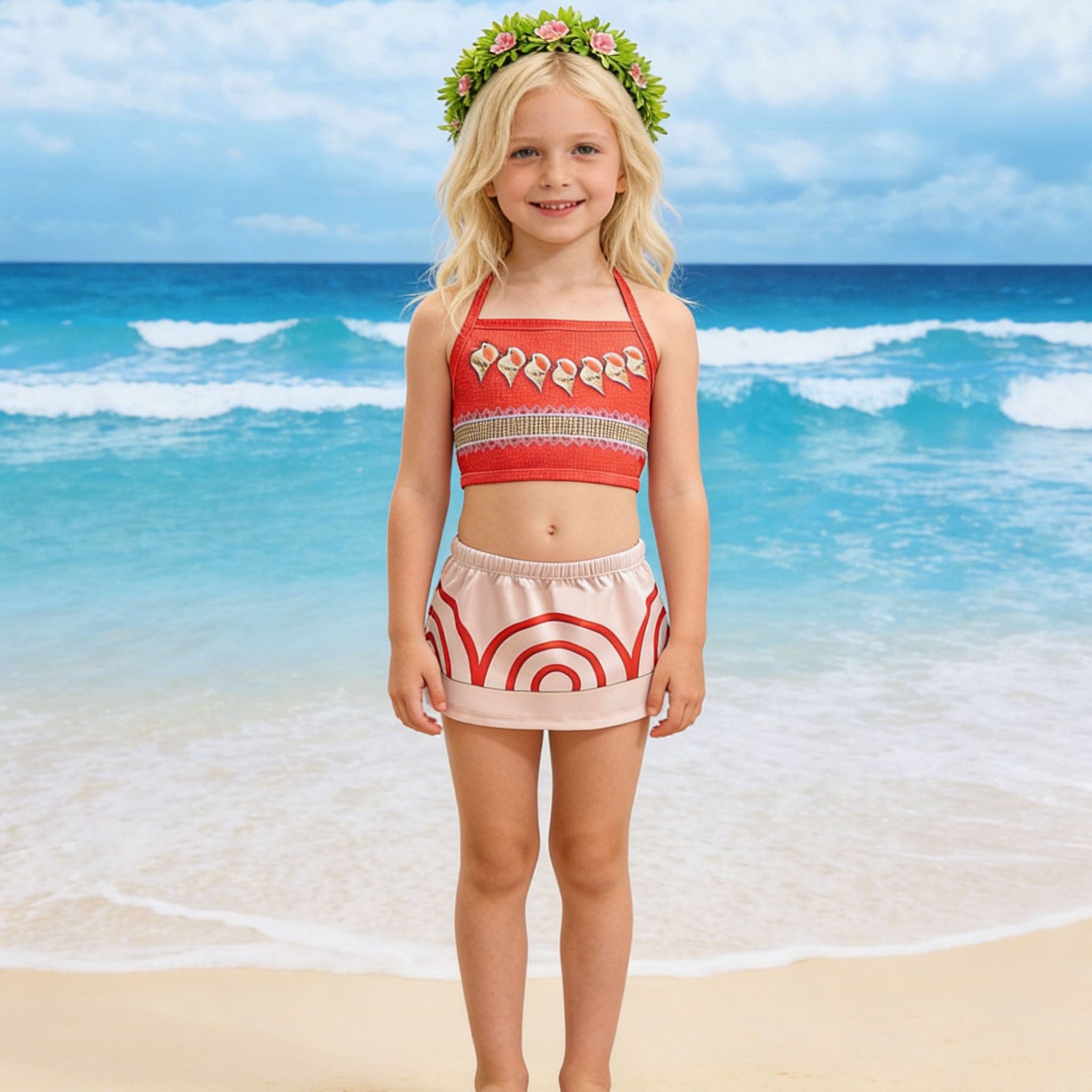 Summer Clothing For Kids Girls - Costume da Spiaggia Tropicale per Bambine,