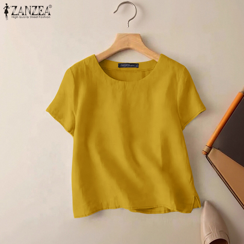 Summer De Clothing - ZANZEA Camicette estive casual in cotone
