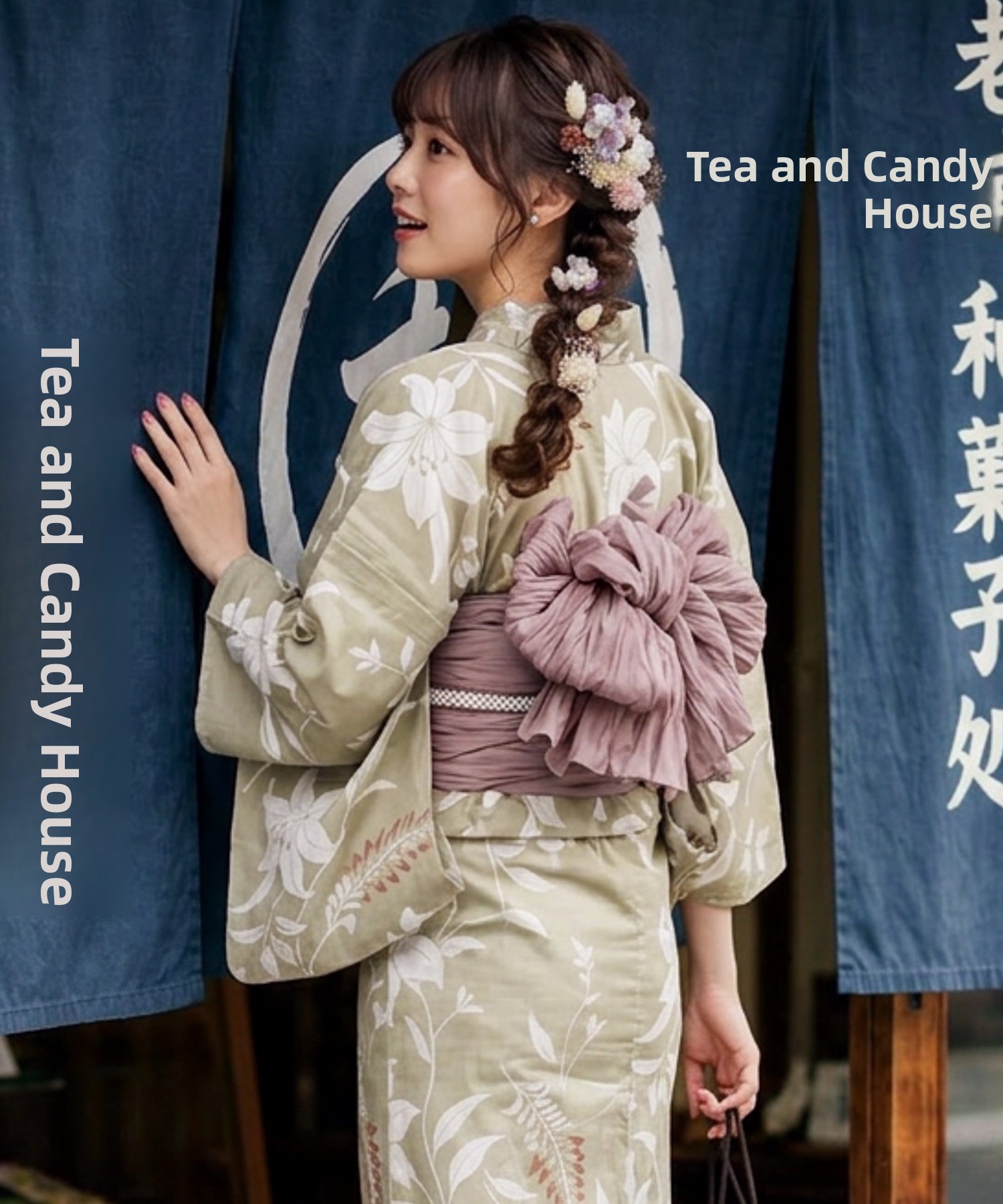 Summer Clothing For Girls - Yukata Tradizionale in Cotone e Lino,