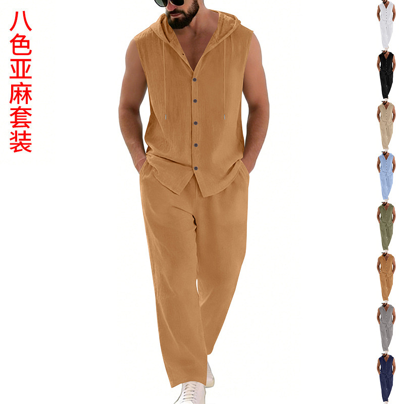 Summer Clothing - Completo casual da uomo in lino