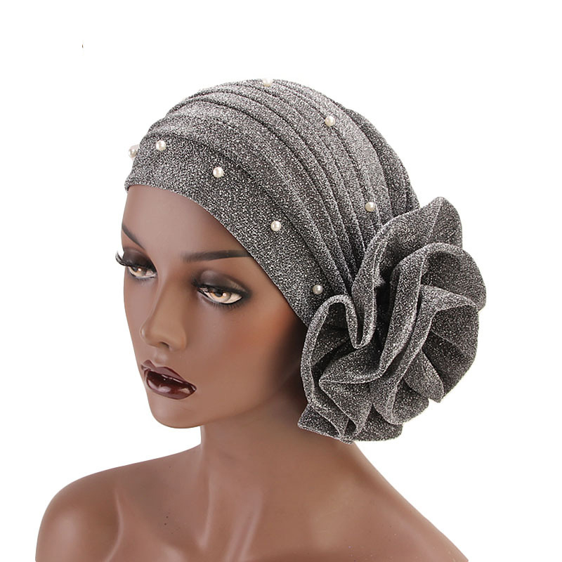 Summer Clothing Hijab - Estate Perline Fiore Turbante da donna