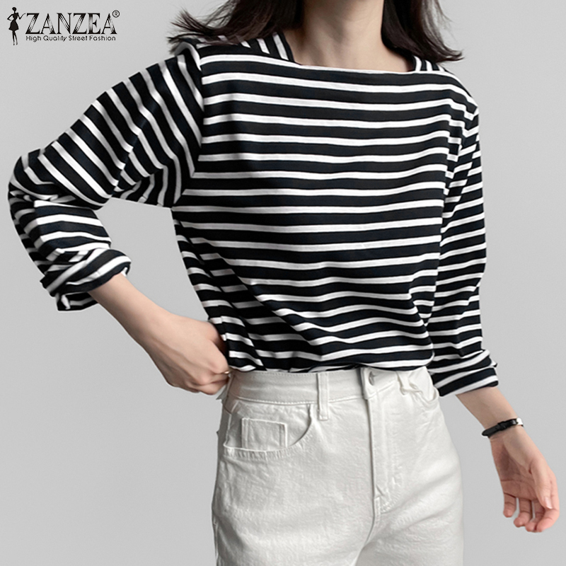 Summer De Clothing - ZANZEA Camicette casual a righe da
