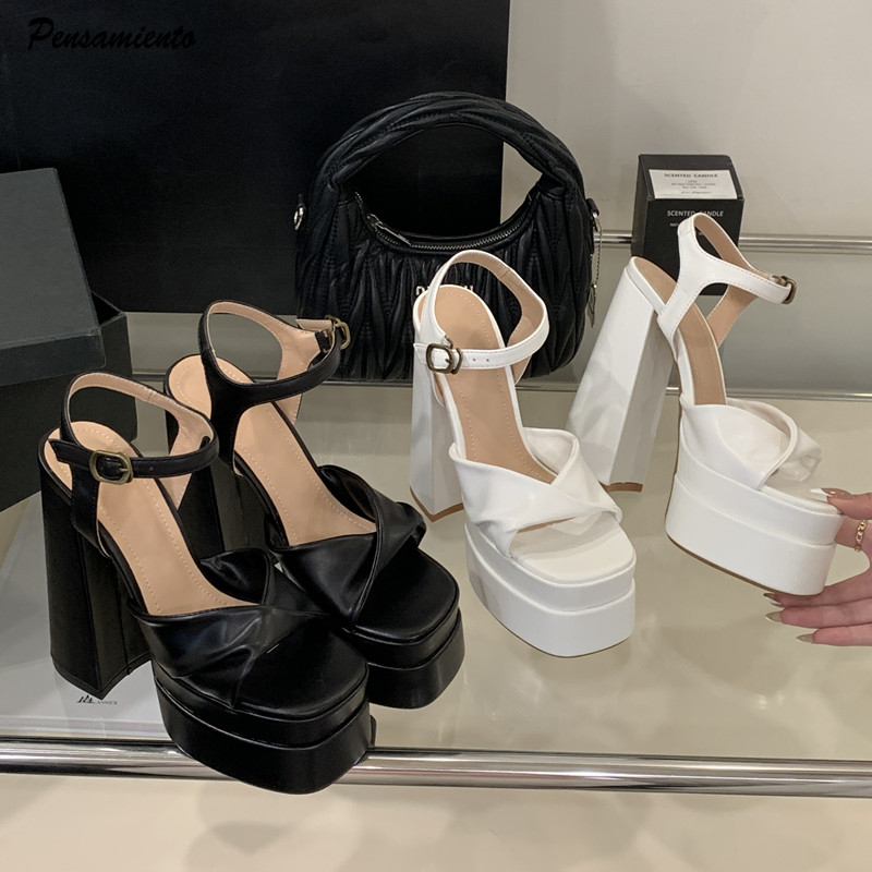 Summer Clothing Petite - Star style Fashion Doppia piattaforma Zeppe