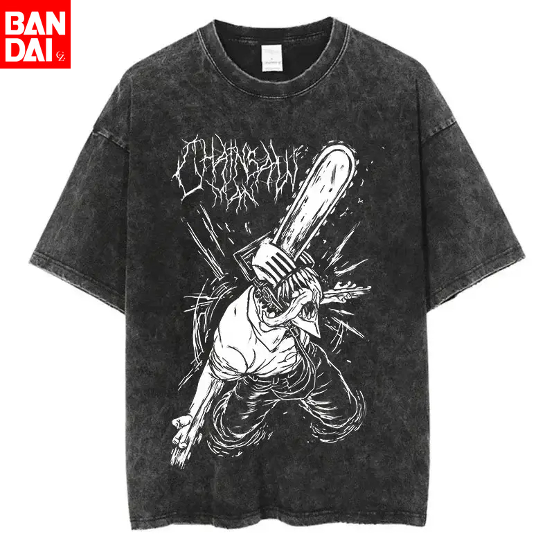 Summer Edition Clothing - T-shirt grafica in metallo bianco Chainsaw