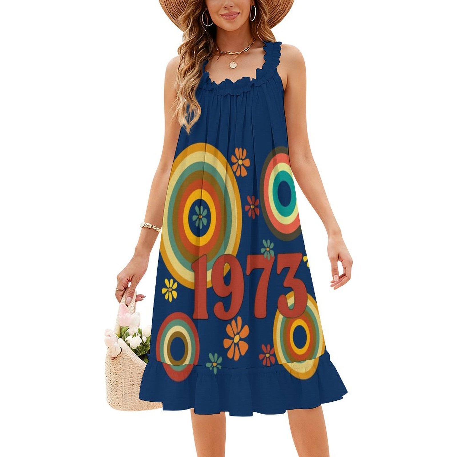 1973 Abito grembiule floreale  - Summer Clothing Vibes recensione e prezzo