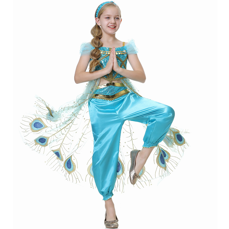 Jasmine Girls Princess Dress L - Summer Clothing For Kids Girls recensione e prezzo