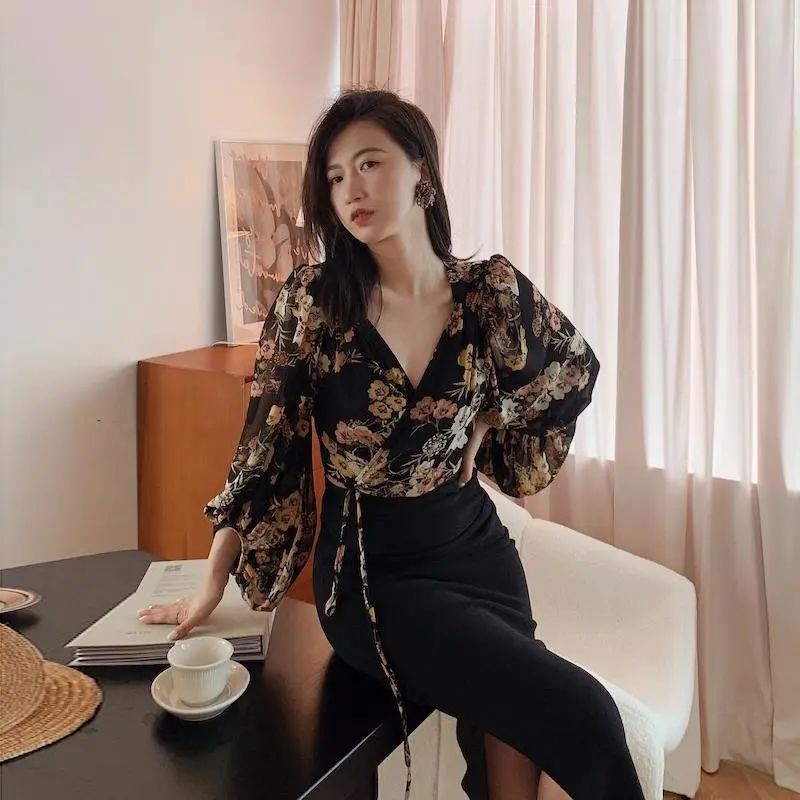 Camicette floreali vintage sti - Crop Blouse Linen recensione e prezzo