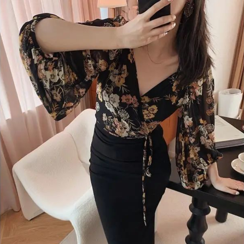 Camicette floreali vintage sti - Crop Blouse Linen recensione e prezzo