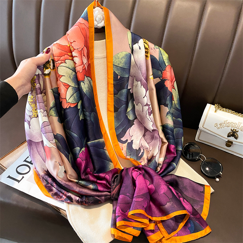 Moda 180x90cm sciarpa di seta  - Summer Clothing Hijab recensione e prezzo