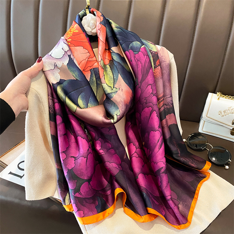 Moda 180x90cm sciarpa di seta  - Summer Clothing Hijab recensione e prezzo