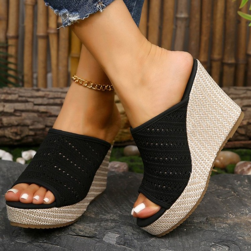 Sandali con zeppa da donna, a  - Summer Clothing Fabric recensione e prezzo