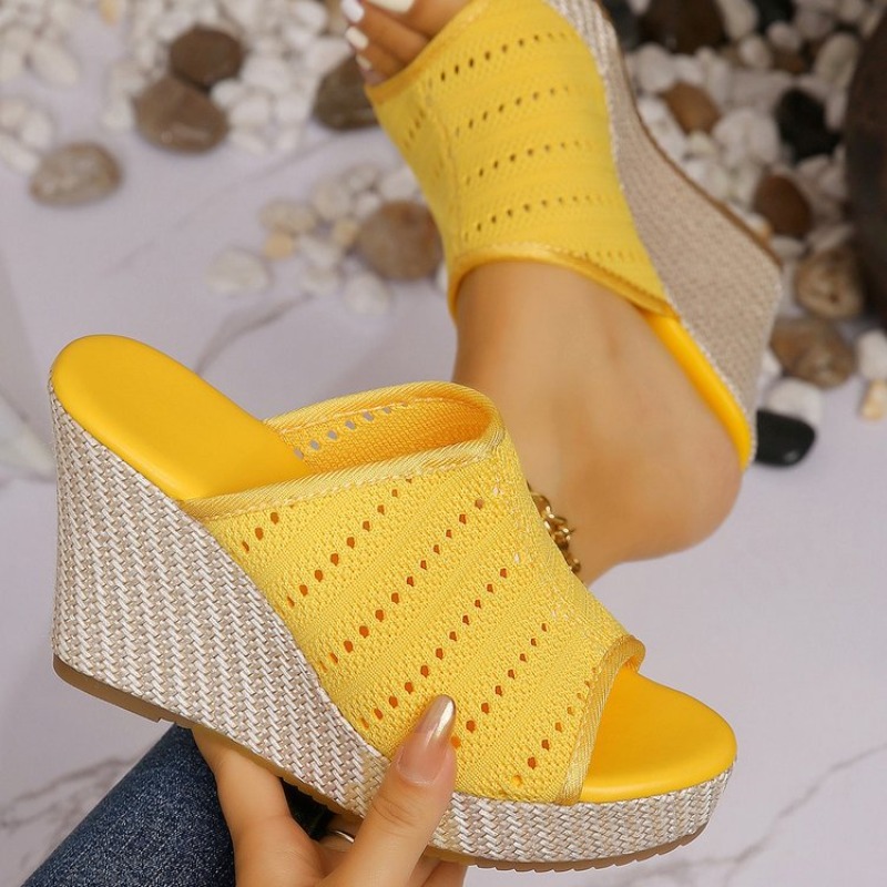 Sandali con zeppa da donna, a  - Summer Clothing Fabric recensione e prezzo