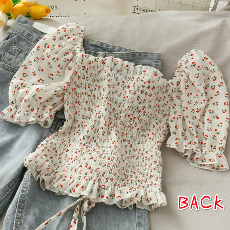 Camicette Camicette Lacci Dell - Crop Blouse Linen recensione e prezzo