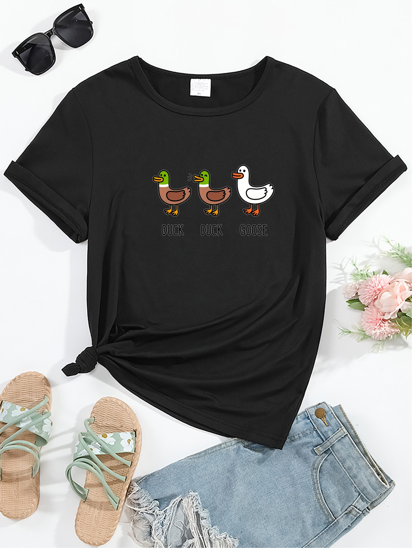 T-shirt grafica casual da donn - Summer Duck Clothing recensione e prezzo